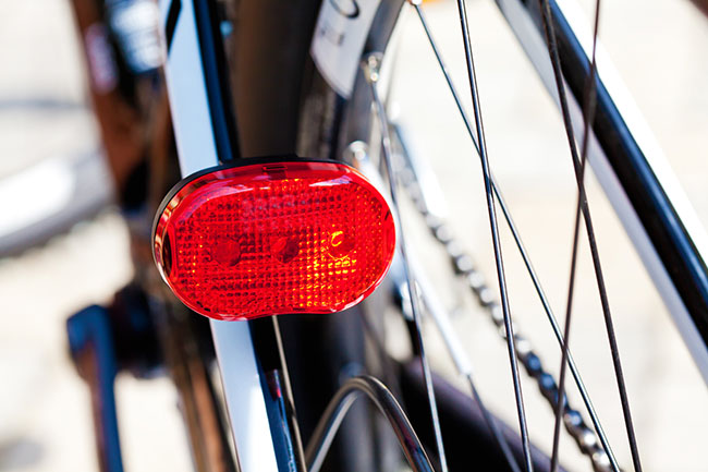 Fahrrad mit Rücklicht