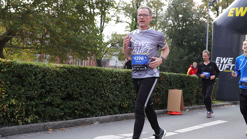 Karsten Powileit beim Oldenburg Marathon 2018.