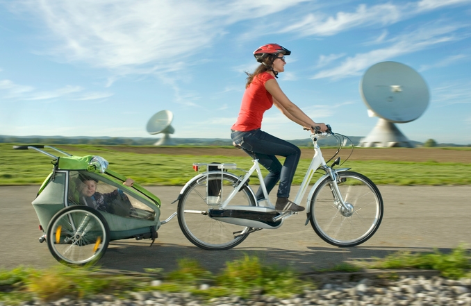E-bike und Anhänger