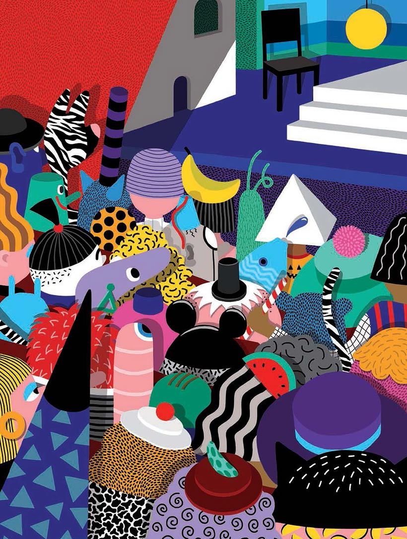 Wimmelbild Theater