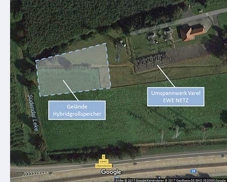 Hybridspeicher Google Maps