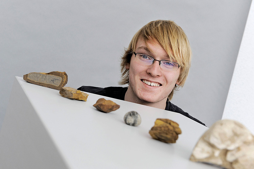 Philipp Humbsch und sein Jugend forscht Projekt Explorationen von Eisenerzlagerstätten in Brandenburg