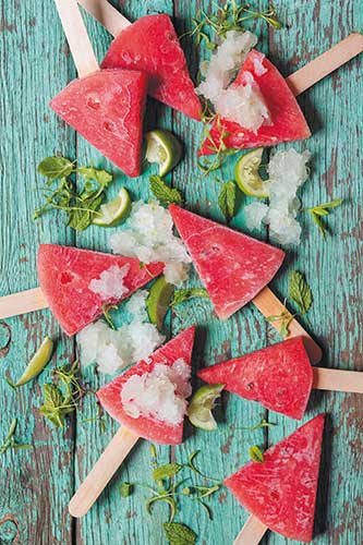 Wassermelone mit Margarita-Granité