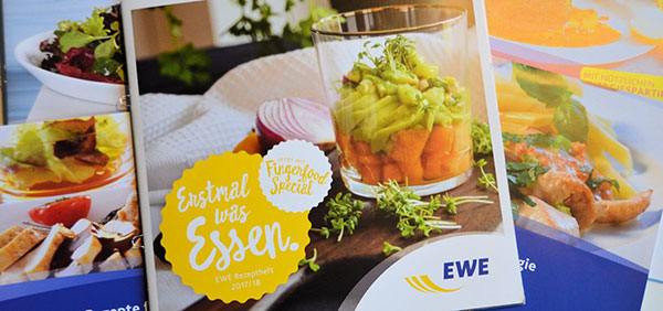 Das aktuelle EWE-Rezeptheft ist in allen ServicePunkten erhältlich.