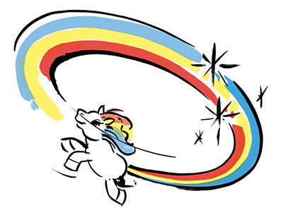 Filly-Pferde (Illustration)